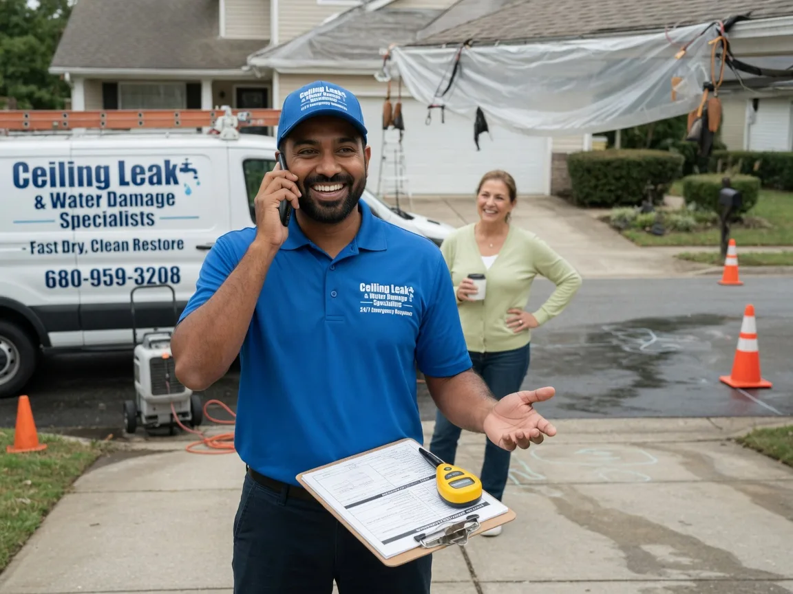 Ceiling Leak Cleanup Boley, OK FAQs